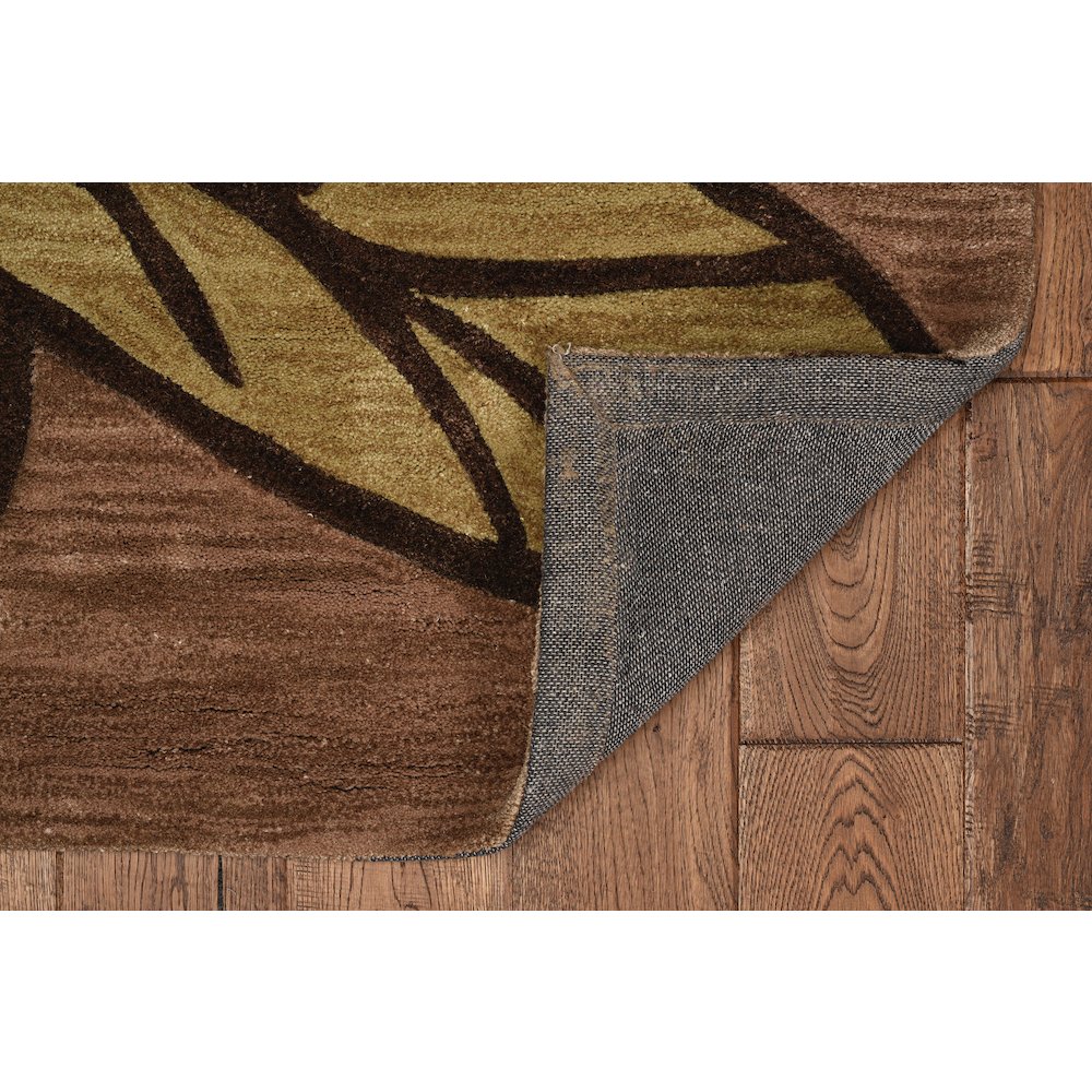 Trio  Space Dyed Beige & Green 5x7, Rug