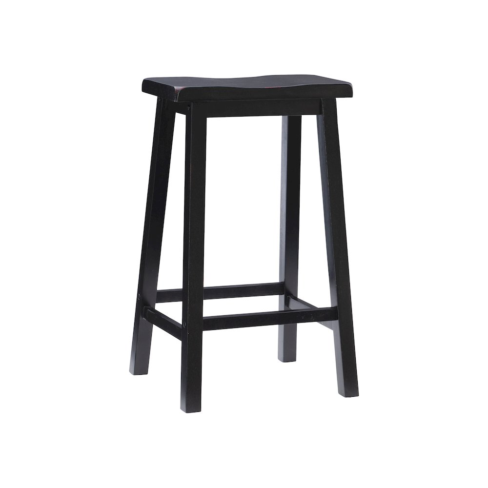 Antique Black with Sand Through Terra Cotta Bar Stool