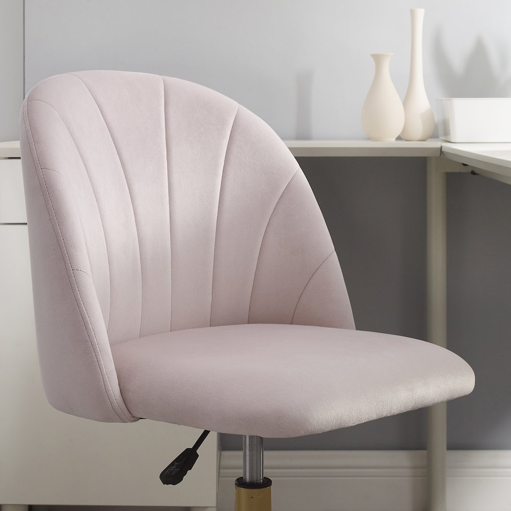 Adalynn Desk Chair Blush Pink