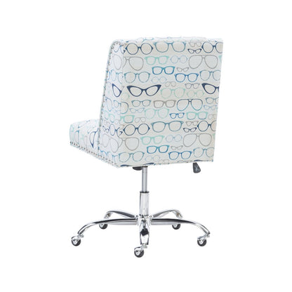 Draper Office Chair, Glasses Print