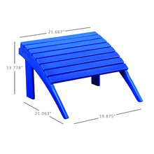 Adirondack Ottoman Blue
