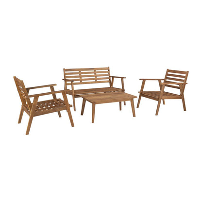 Cole Outdoor Chat Set Natural