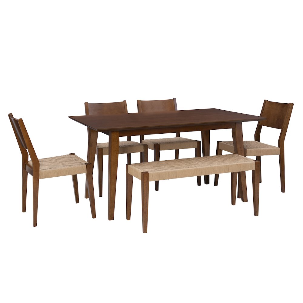 Cadence 6Pc Dining Set Brown