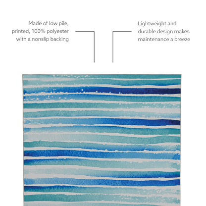 Washable Janna Ivory/Blue 2x3, Rug