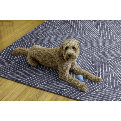 Washable Fuller Grey/Ivory 5x7, Rug