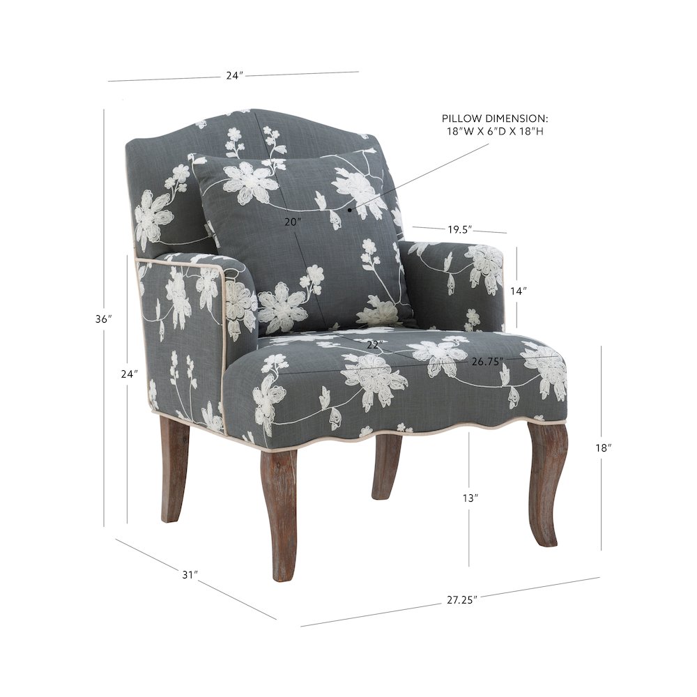 Floral Arm Chair