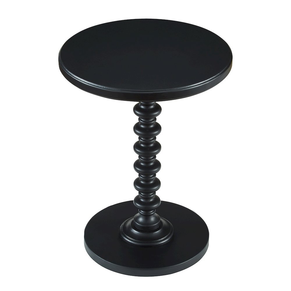 Black Round Spindle Table