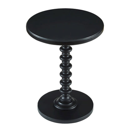 Black Round Spindle Table