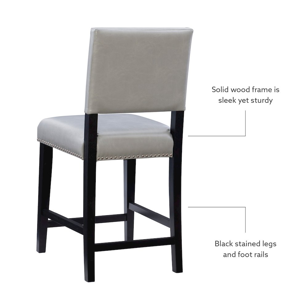 Brook Dove Gray Counter Stool