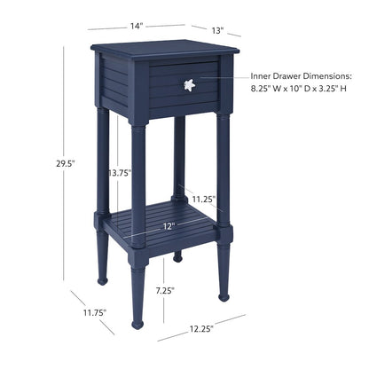 Seaboard End Table Navy