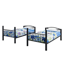 Heavy Metal Black Twin Over Twin Bunk Bed
