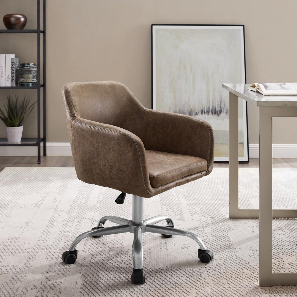 Rylen Office Chair, Brown