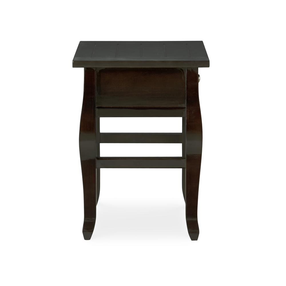 Rio Grande One-Drawer End Table, Espresso