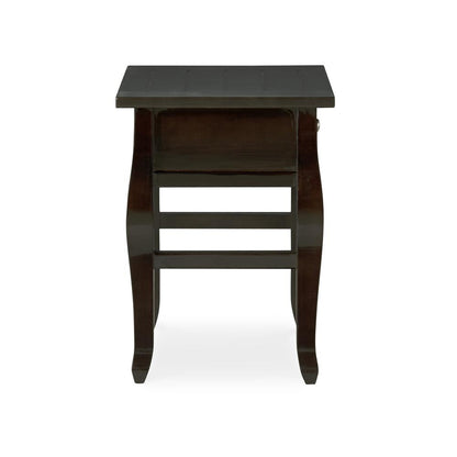 Rio Grande One-Drawer End Table, Espresso