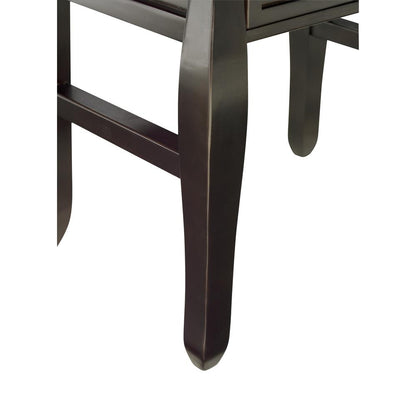 Rio Grande One-Drawer End Table, Espresso