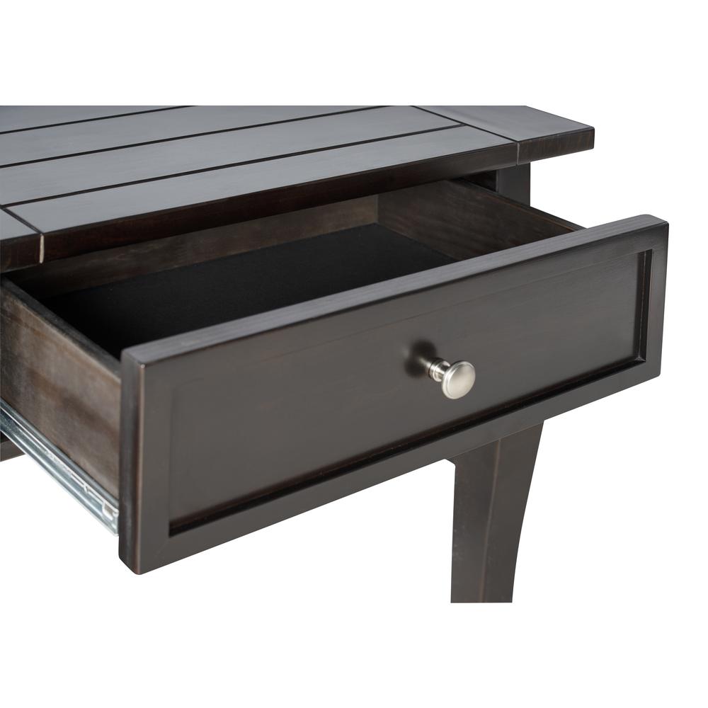 Rio Grande One-Drawer End Table, Espresso