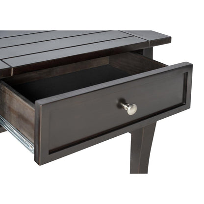 Rio Grande One-Drawer End Table, Espresso