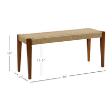 Cadence Dining Bench Brown