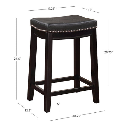 Claridge 2 Pk Black Counter Stool