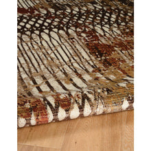 Illusions Fence Beige & Burgundy 8x11, Rug