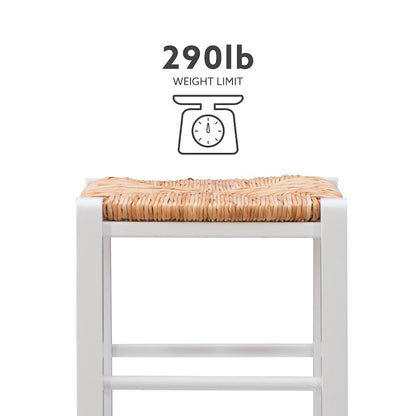Gianna Backless Barstool White Set Of 2
