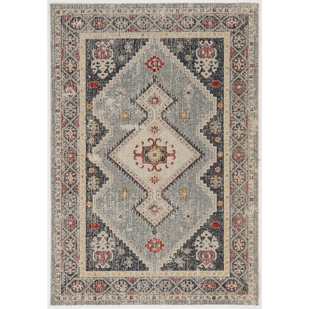 Great Zero Marle Ivory & Blue 8x10, Rug