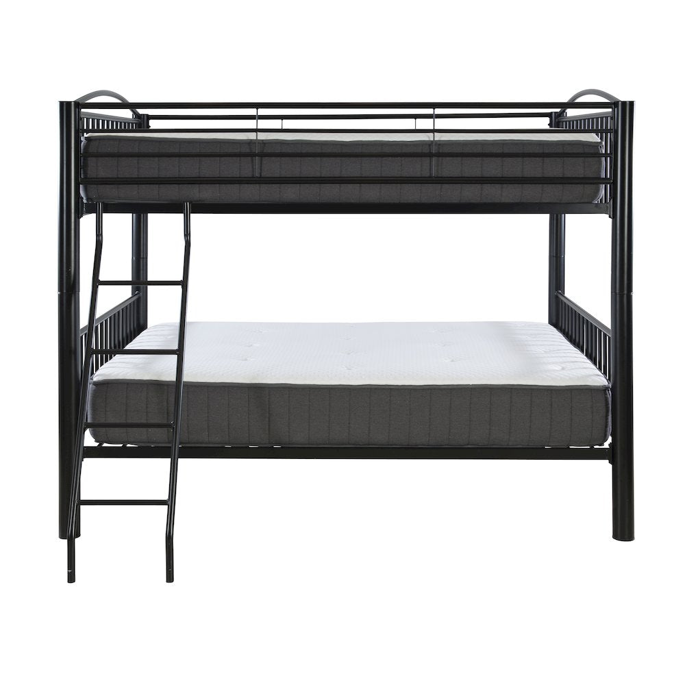 Heavy Metal Black Full Over Full Bunk Bed
