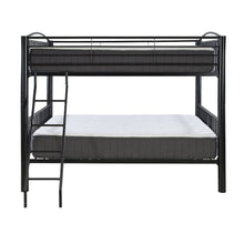 Heavy Metal Black Full Over Full Bunk Bed