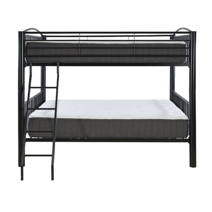 Heavy Metal Black Full Over Full Bunk Bed