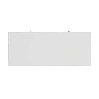 Two-Drawer Campaign Desk, White