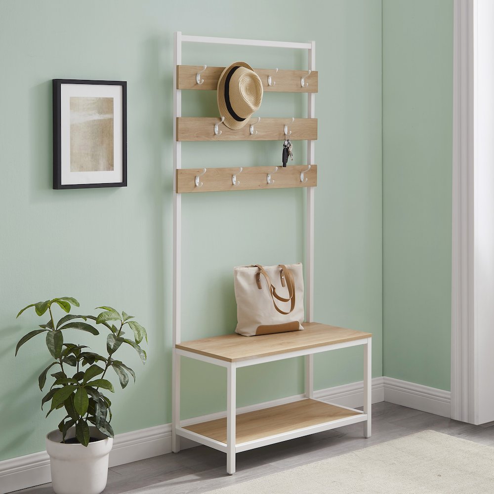 Hayden Hall Tree White