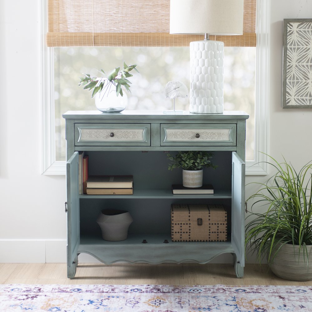 Antique Blue & White Console