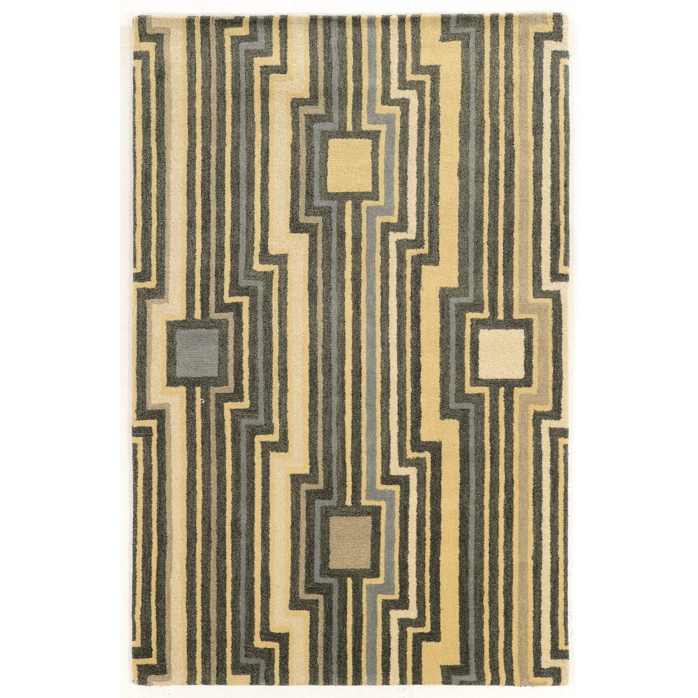 Aspire Wool Board Grey & Blue 2x3, Rug