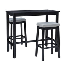 Claridge 3Pc Bar Set Black Grey