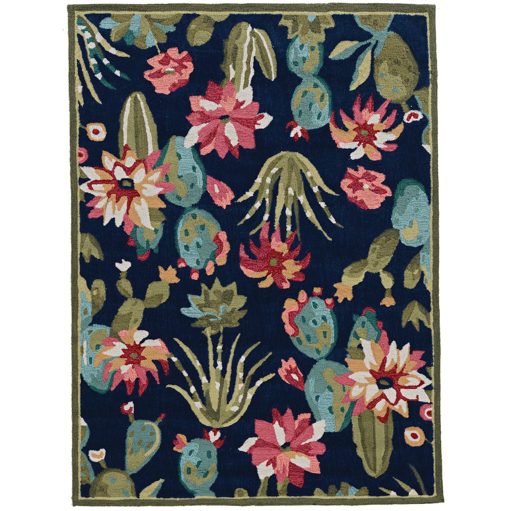 Trio Cactus Navy & Multi 8x10, Rug