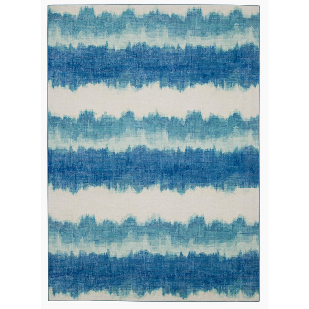 Outdoor Washable Apopka Ivory & Blue 5' X7', Rug