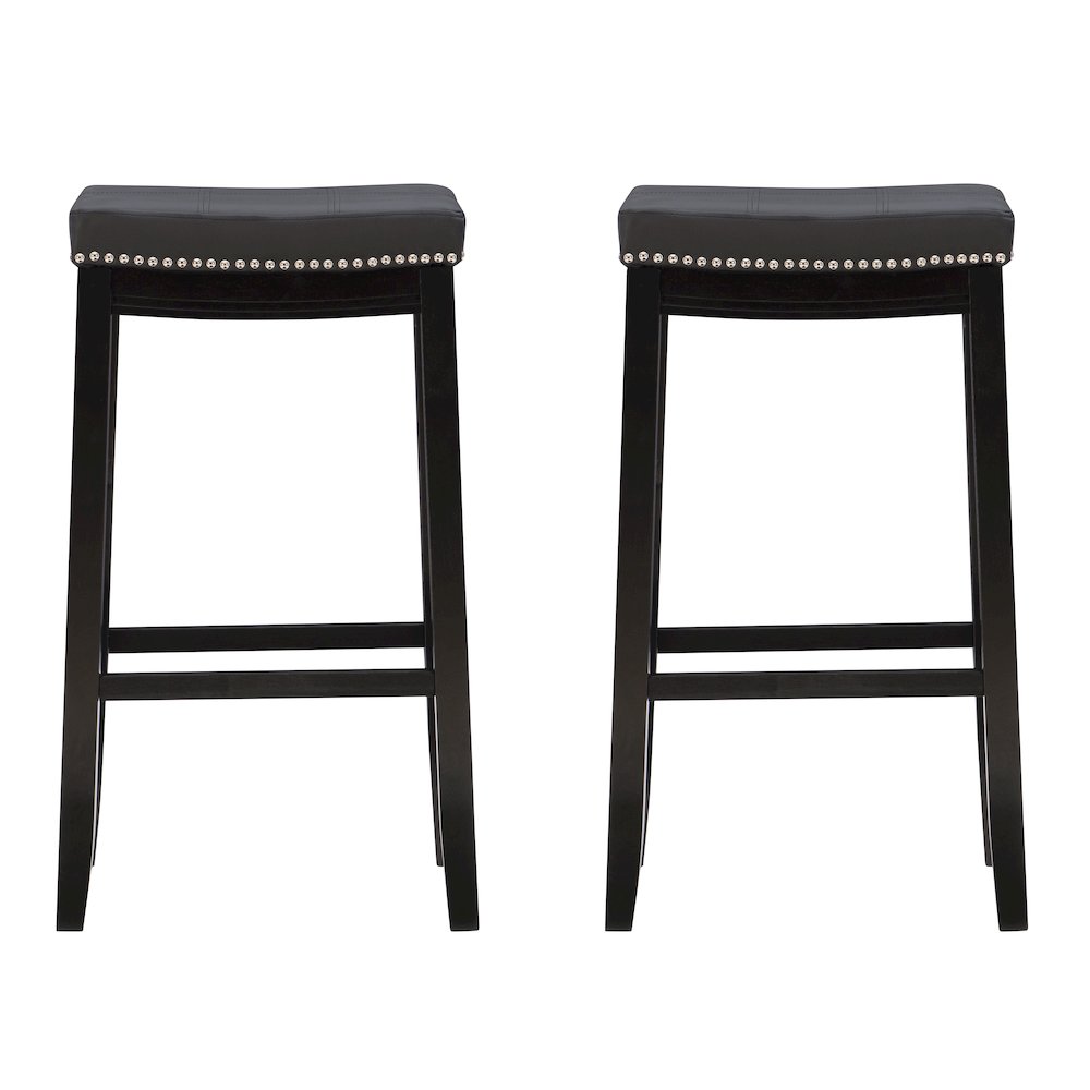 Claridge 2 Pk Black Bar Stool