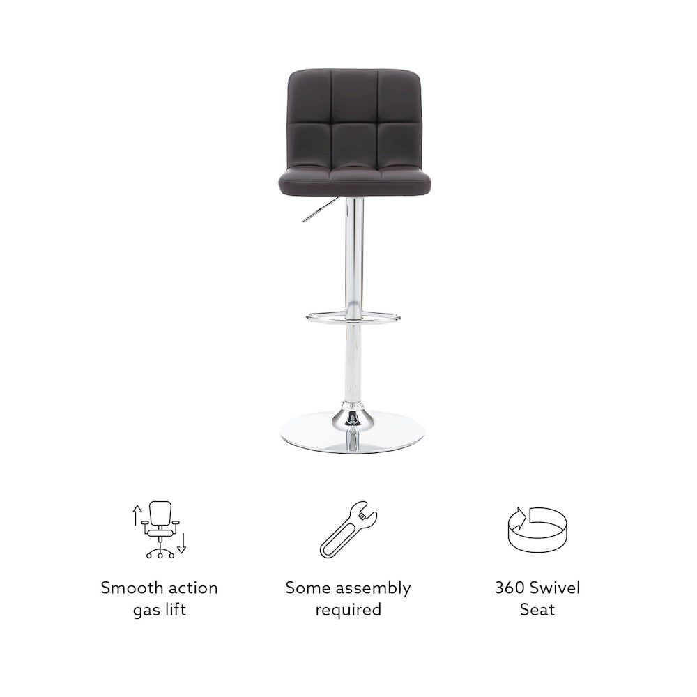 Clayton Barstool Chocolate