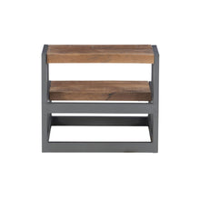 Blythe Wood And Metal Bed Steps Gunmetal