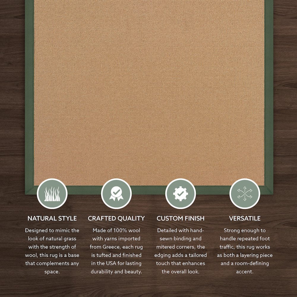 Athena Cork & Green 8.9x12, Rug