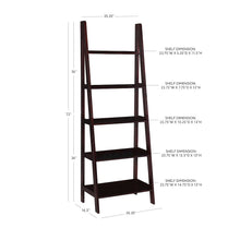 Acadia Ladder Bookshelf, Espresso