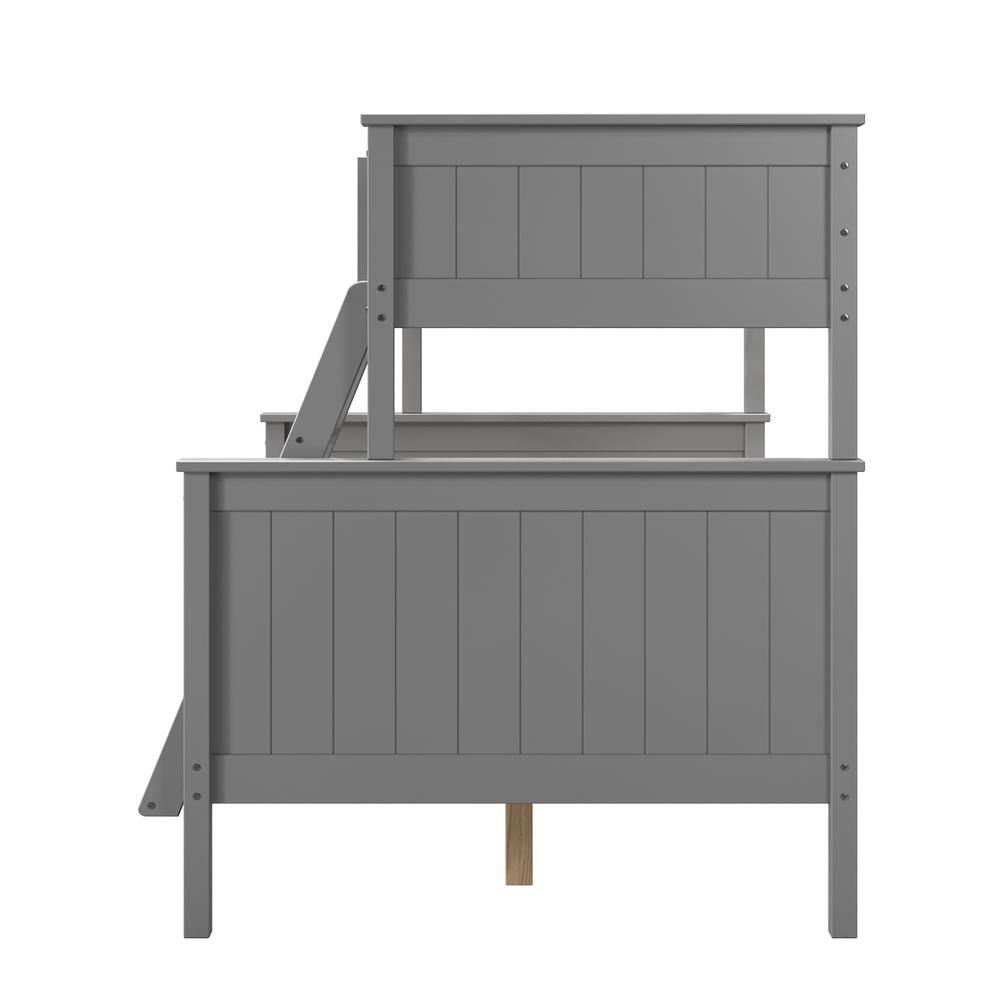 Leah Twin Over Full Bunk Bed Gray