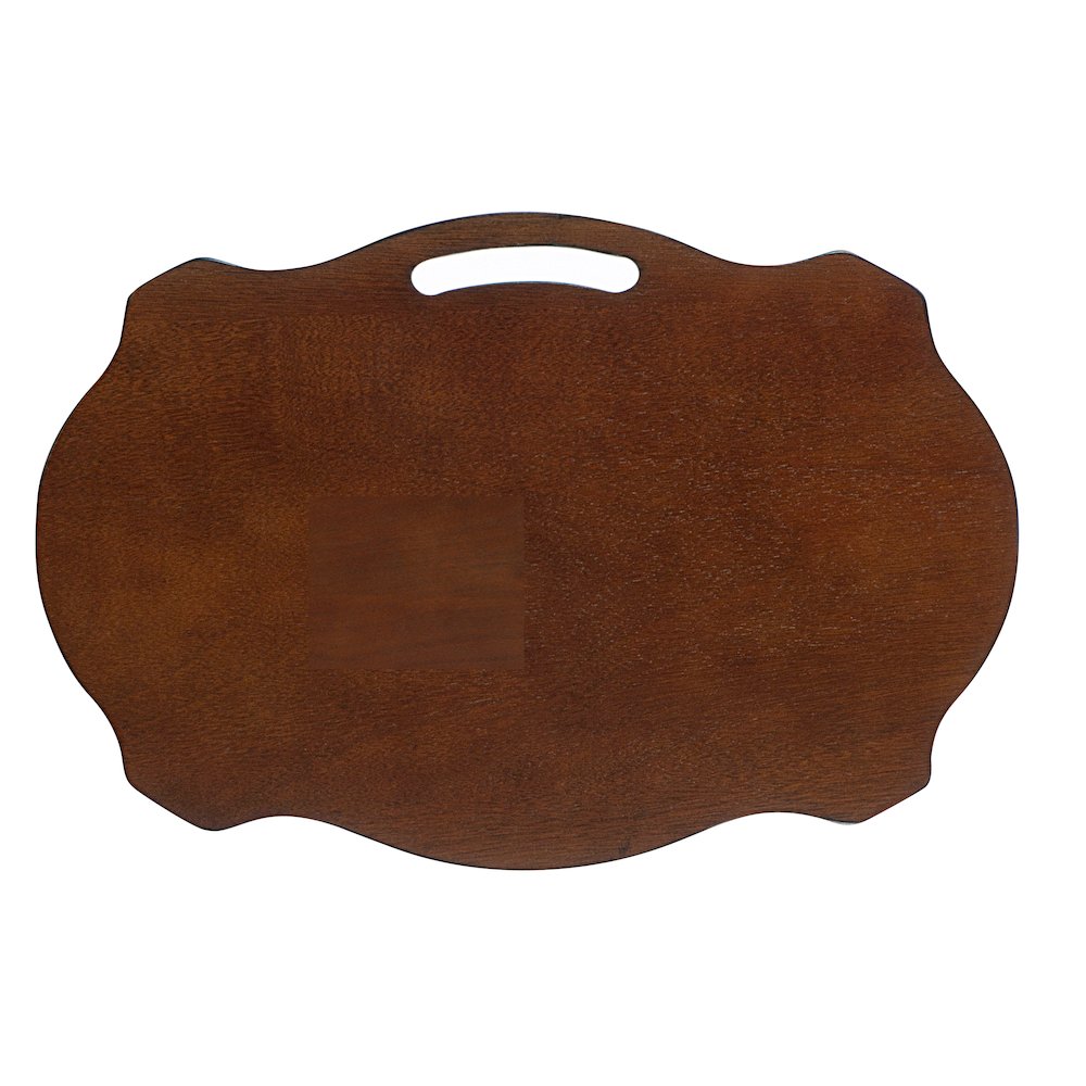 Serpentine Black Tray Table