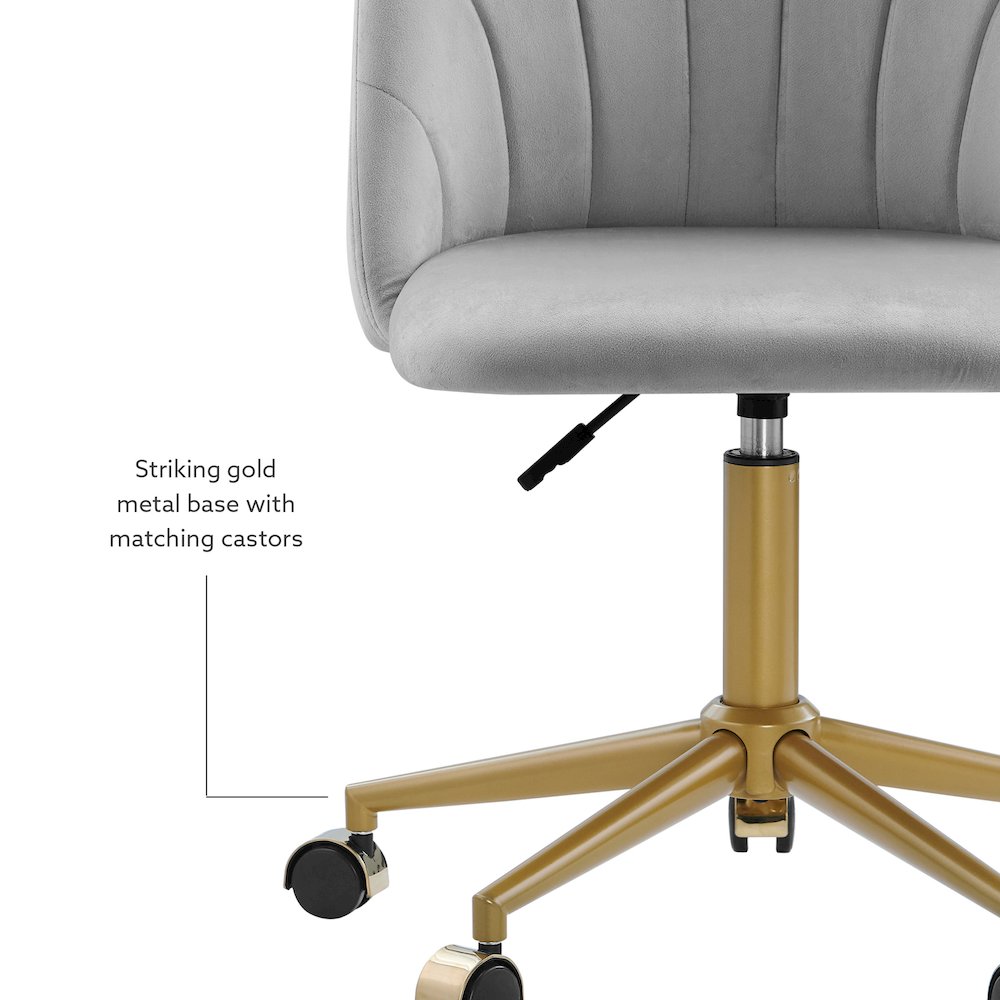 Adalynn Desk Chair Light Gray