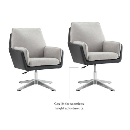 Marion Swivel Chair Black Grey