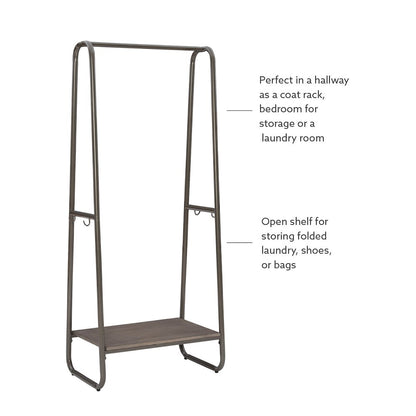 Bywood Clothing Rack Tall Pewter