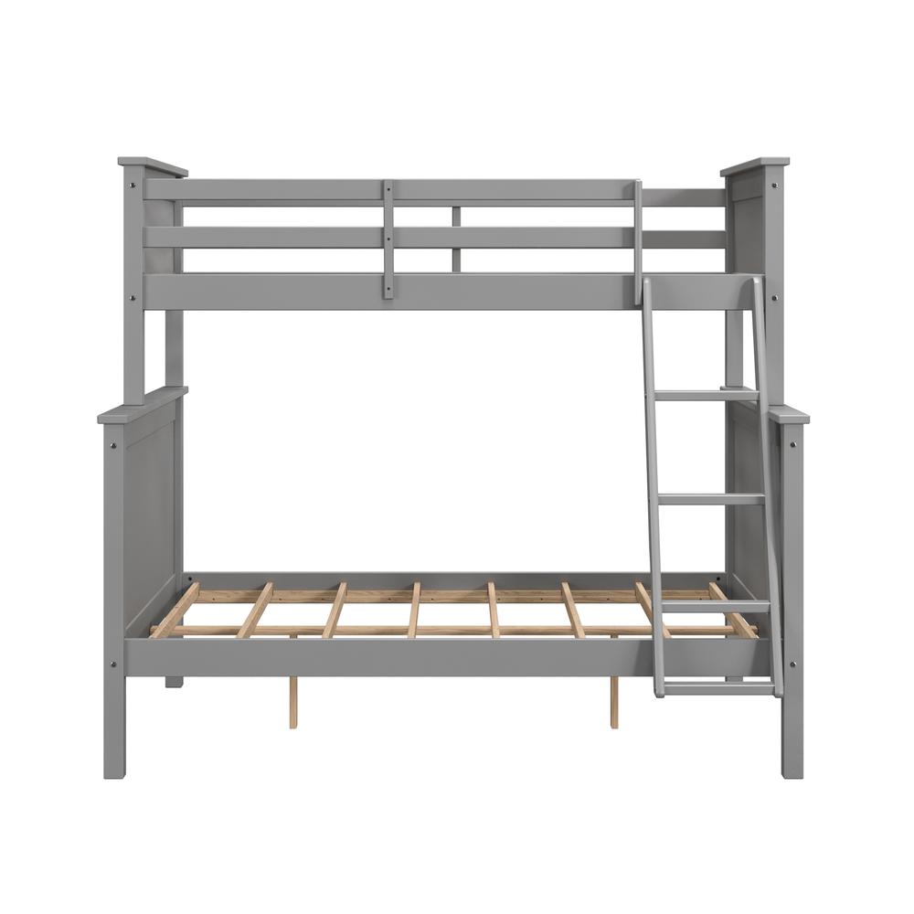 Leah Twin Over Full Bunk Bed Gray