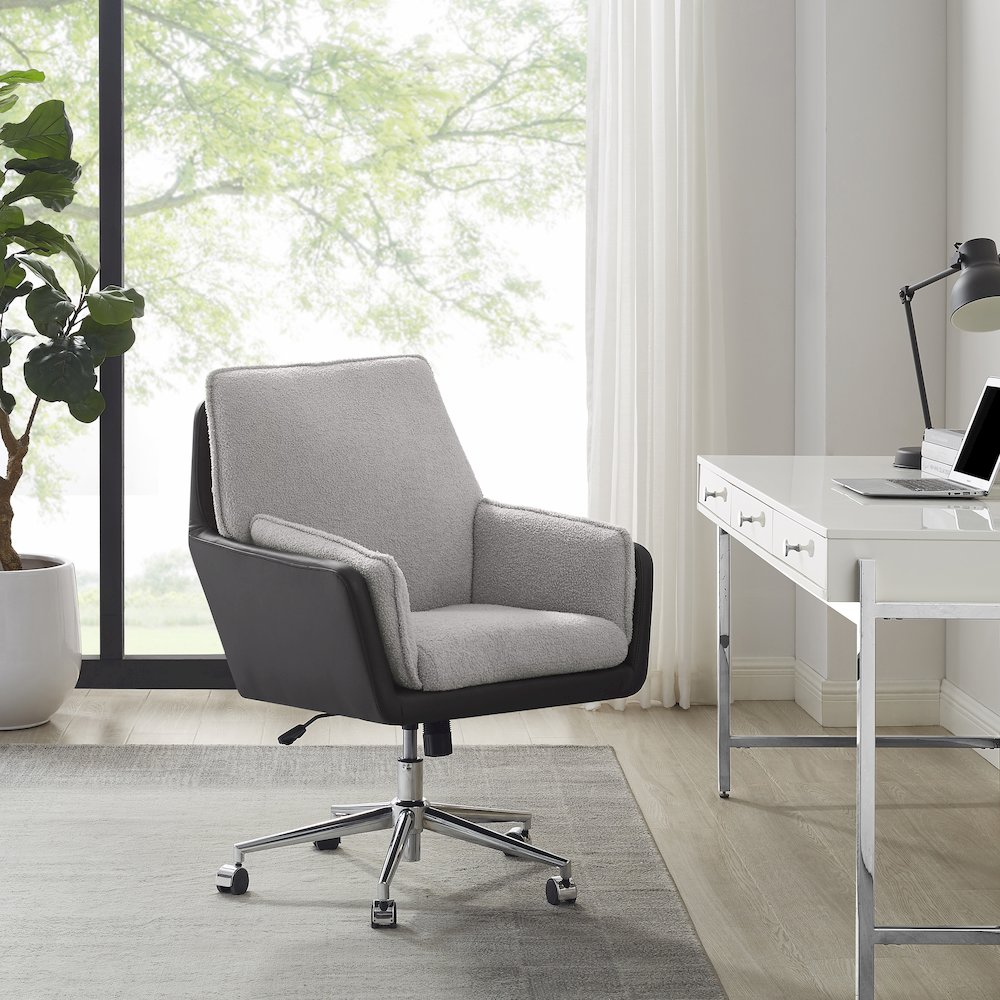 Mabry Swivel Chair Black Grey