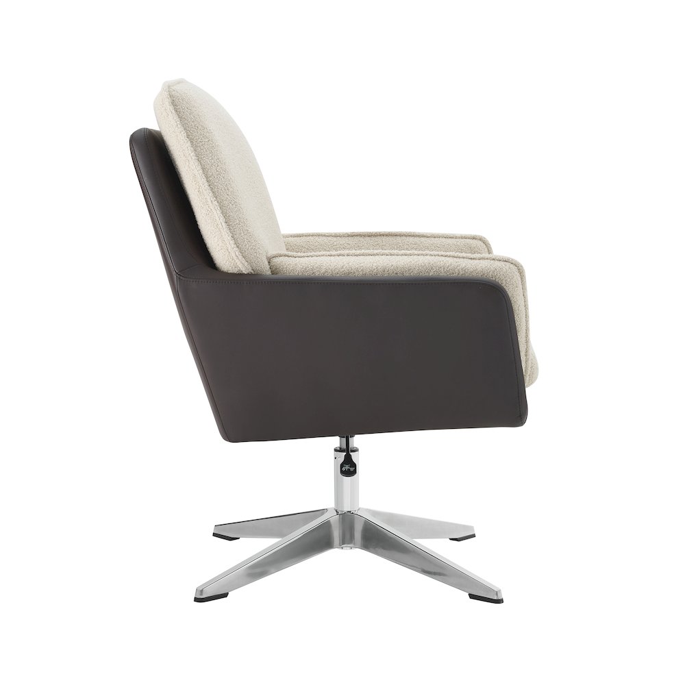 Marion Swivel Chair Brown Natural