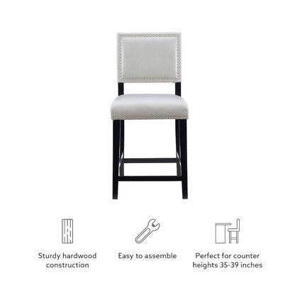 Brook Dove Gray Counter Stool